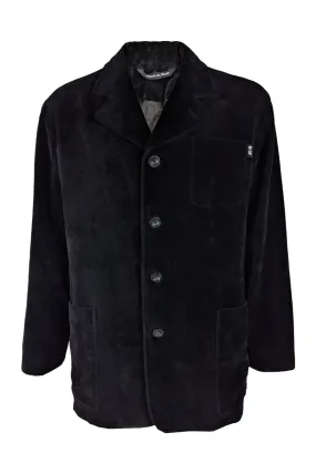 Gianfranco Ferré Vintage Mens Black Velvet Jacket, 1990s