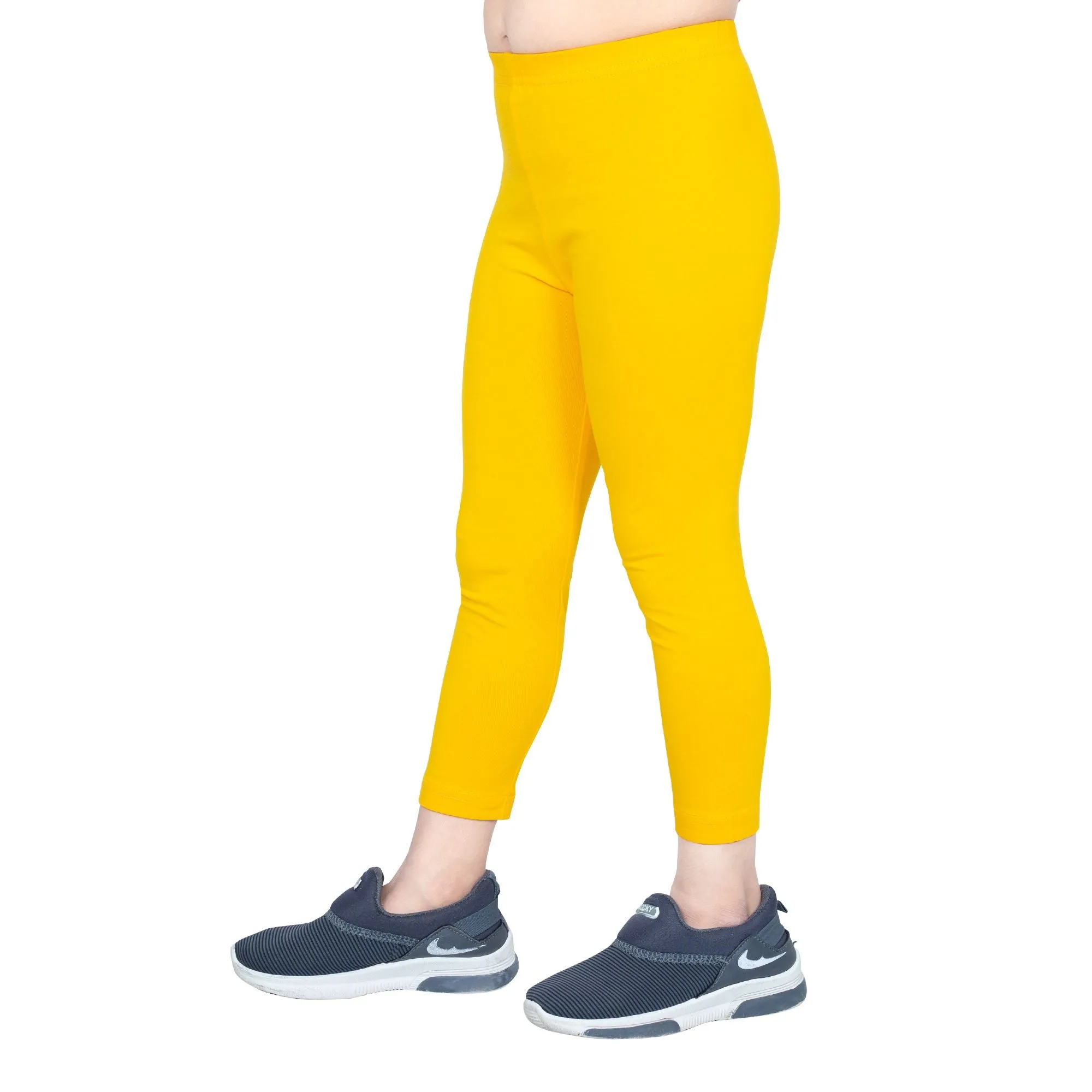 Girls Mustard Ankle Length Legging