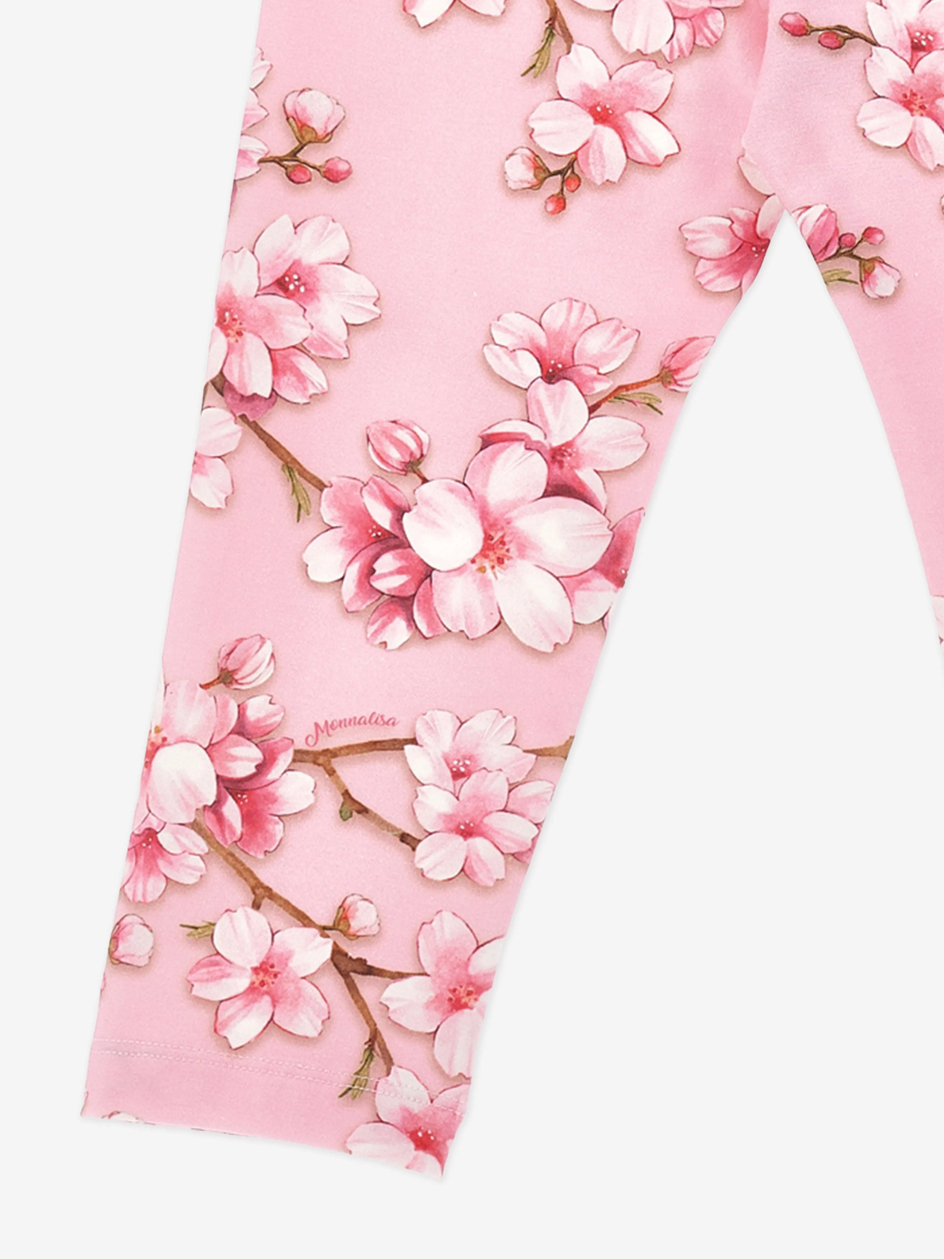 Girls Peach Blossom Leggings in Pink