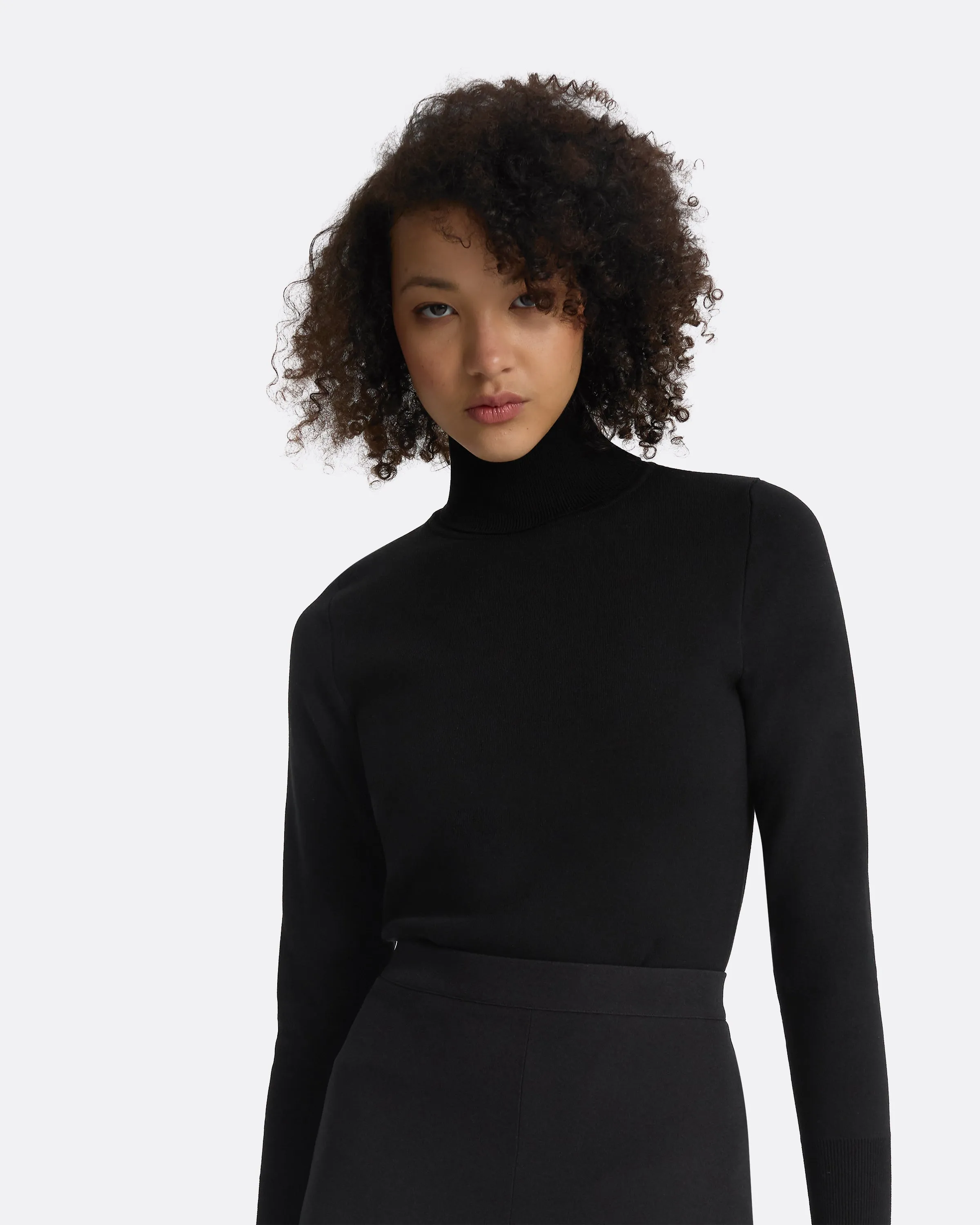 Giulia Black Knit Top