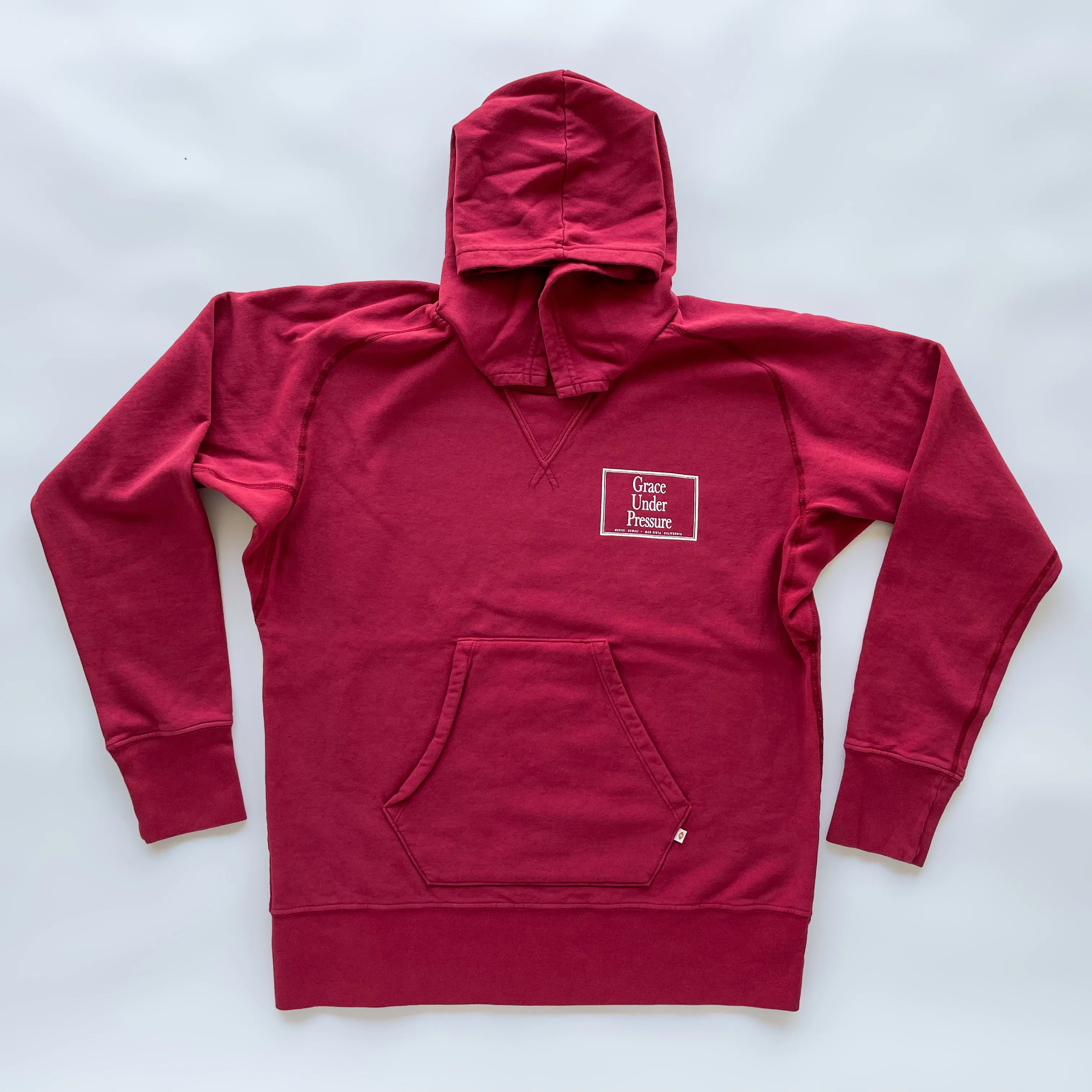 Grace Under Pressure Pull-over Hooded Sweatshirt (Wine)