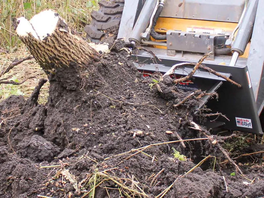 GREY WOLF stump bucket