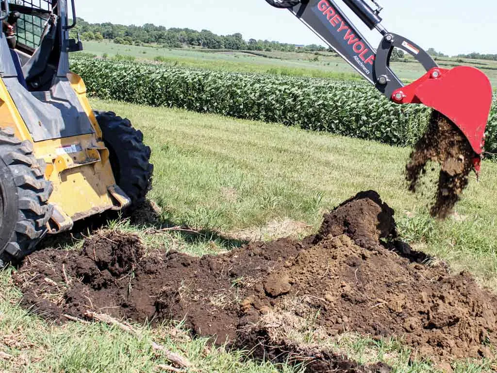 GREYWOLF backhoe for skid steer