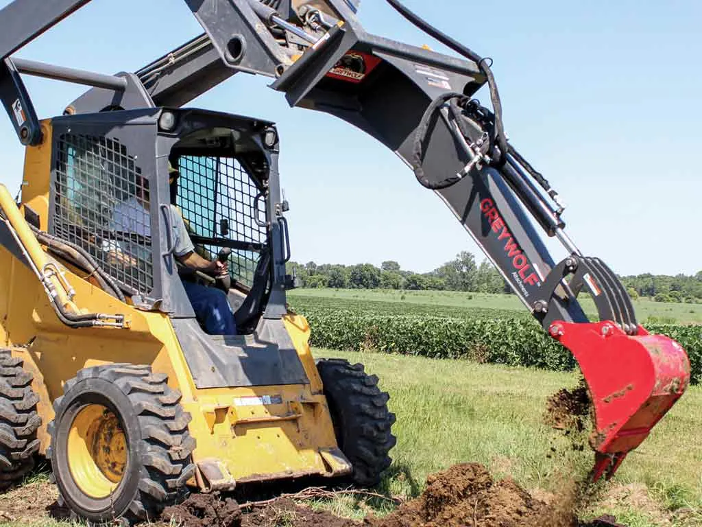 GREYWOLF backhoe for skid steer