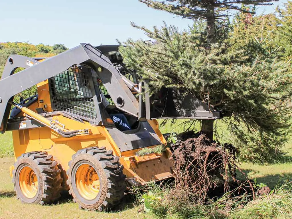 GREYWOLF tree puller for skid steer