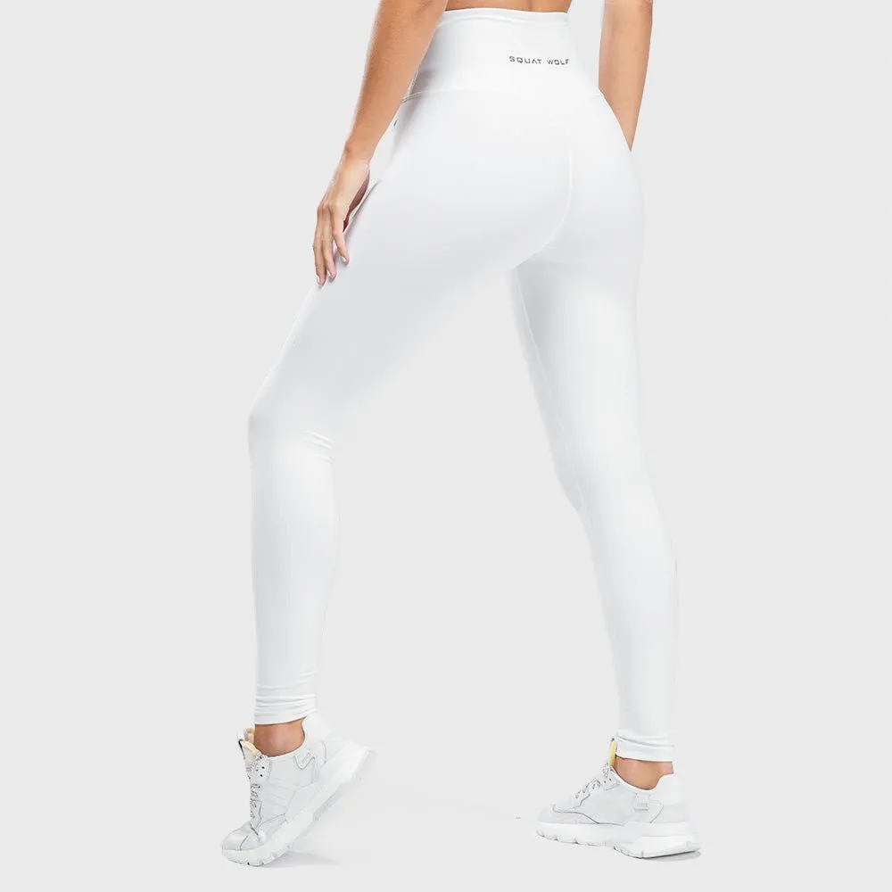 Hera High-Waisted Leggings - White