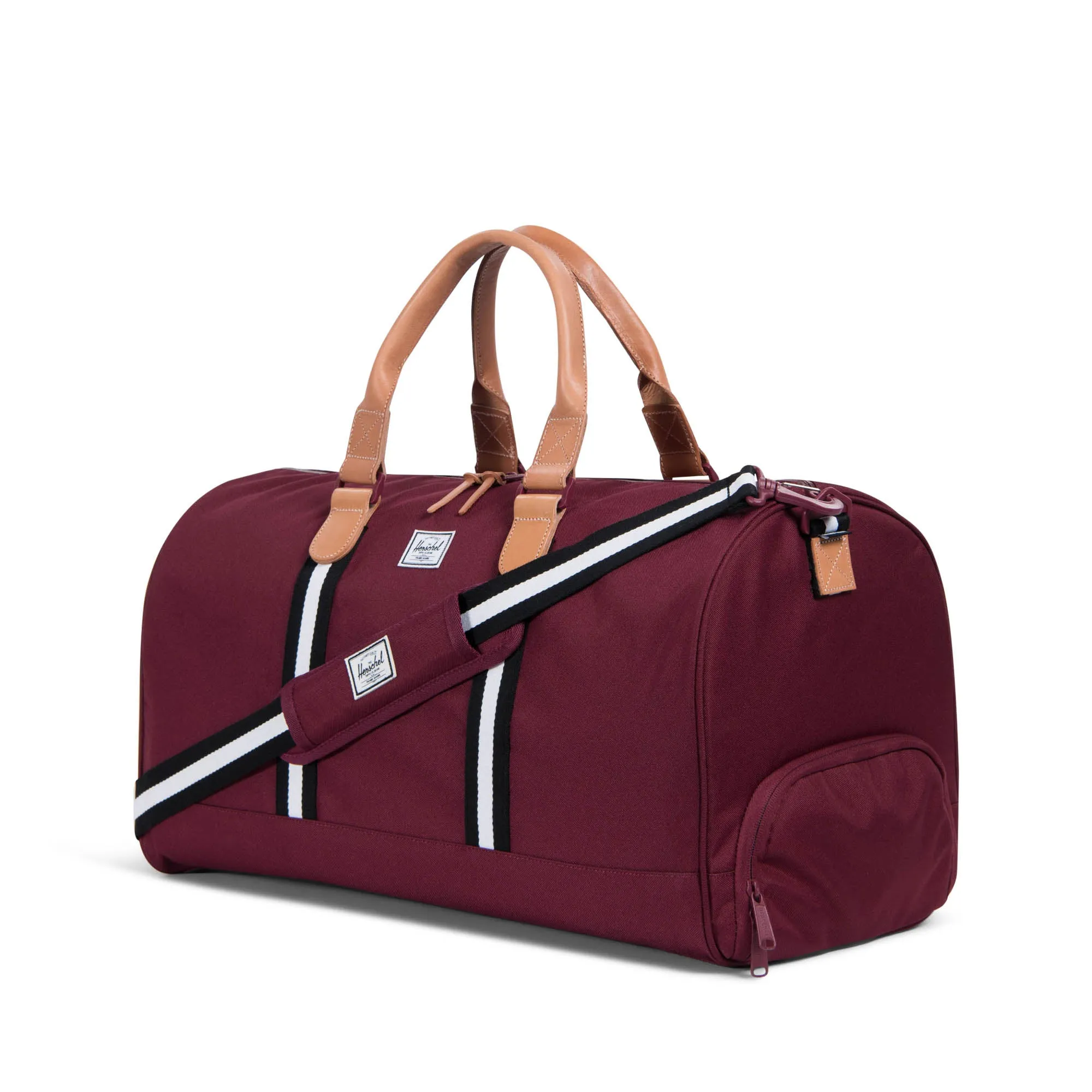 Herschel Offset Collection Novel Duffle - Windsor Wine/Leather