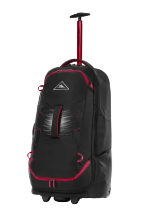 High Sierra - Composite V4 76cm Medium RFID Wheeled Duffle With Backpack Straps - Black/Red