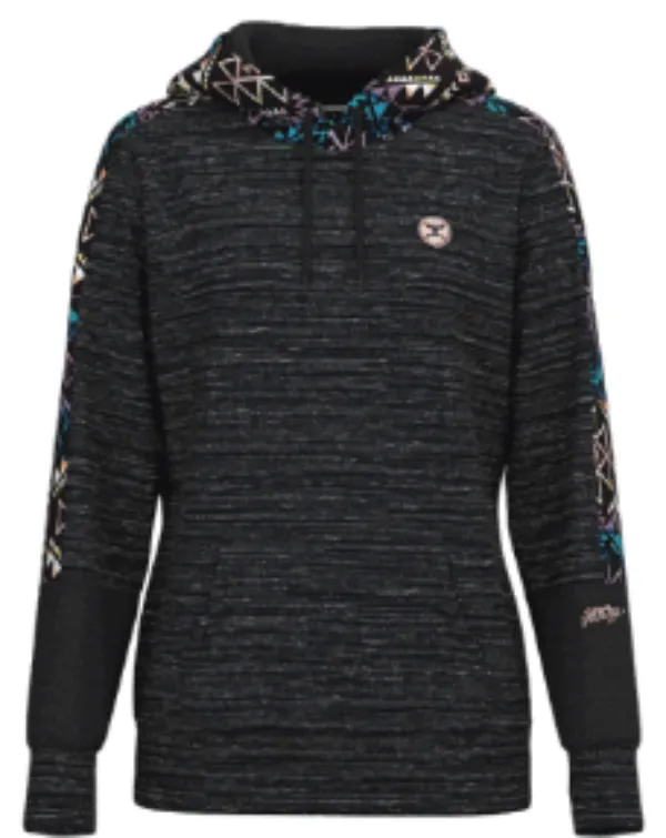 Hooey The Canyon Black/Aztec Sweat Shirt HH1259BKAZ