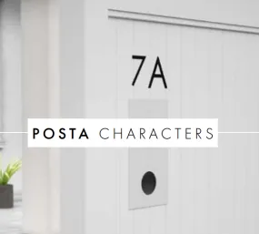 House Numbers,  Letters & Characters, Stainless Steel or Powder coated