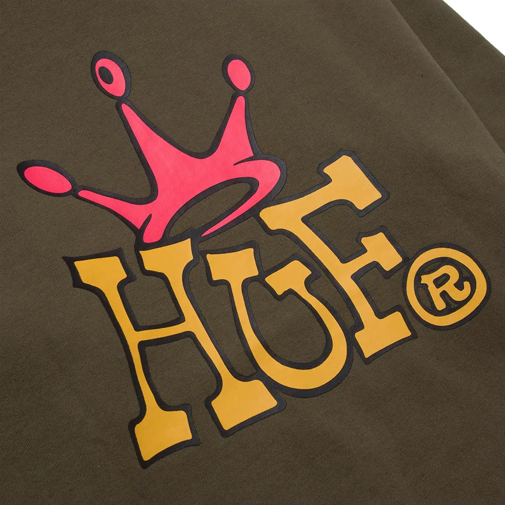 HUF CROWN P/O HOODIE // OLIVE