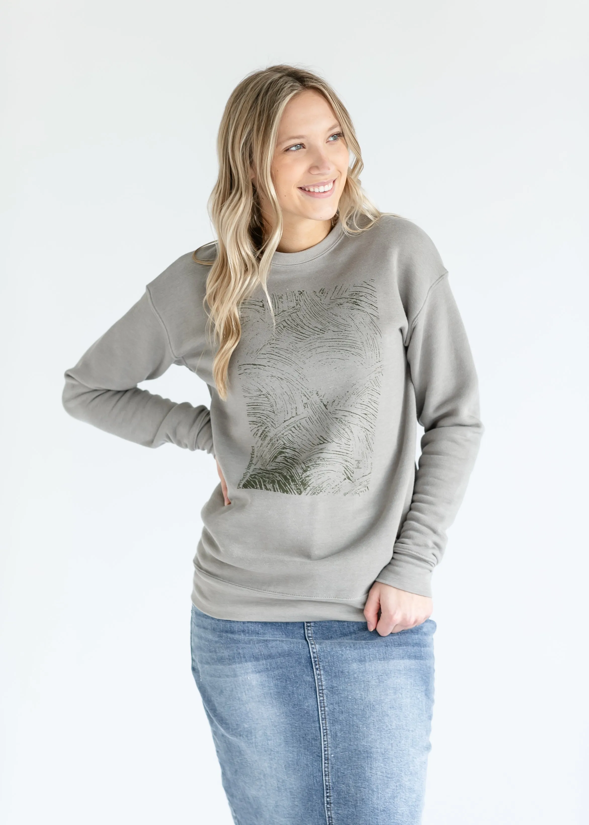 Inherit Perfectly Imperfect Graphic Crewneck Sweatshirt - FINAL SALE