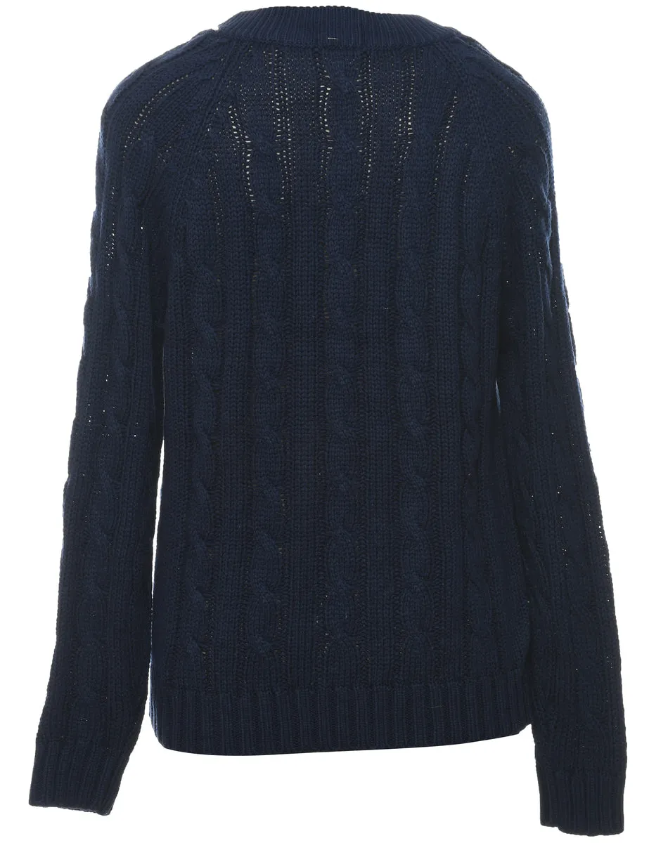 Izod Lacoste Cable Knit Jumper - L