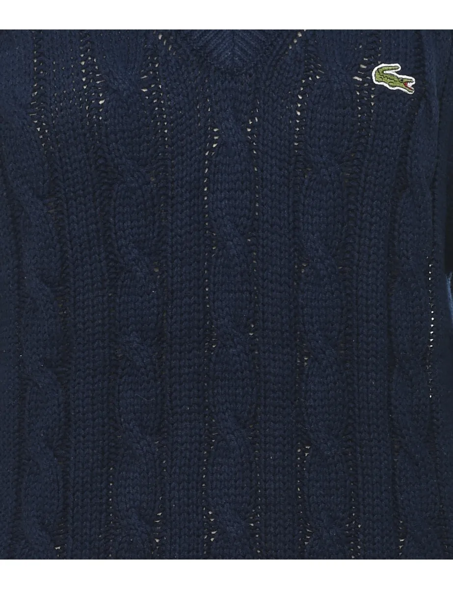 Izod Lacoste Cable Knit Jumper - L