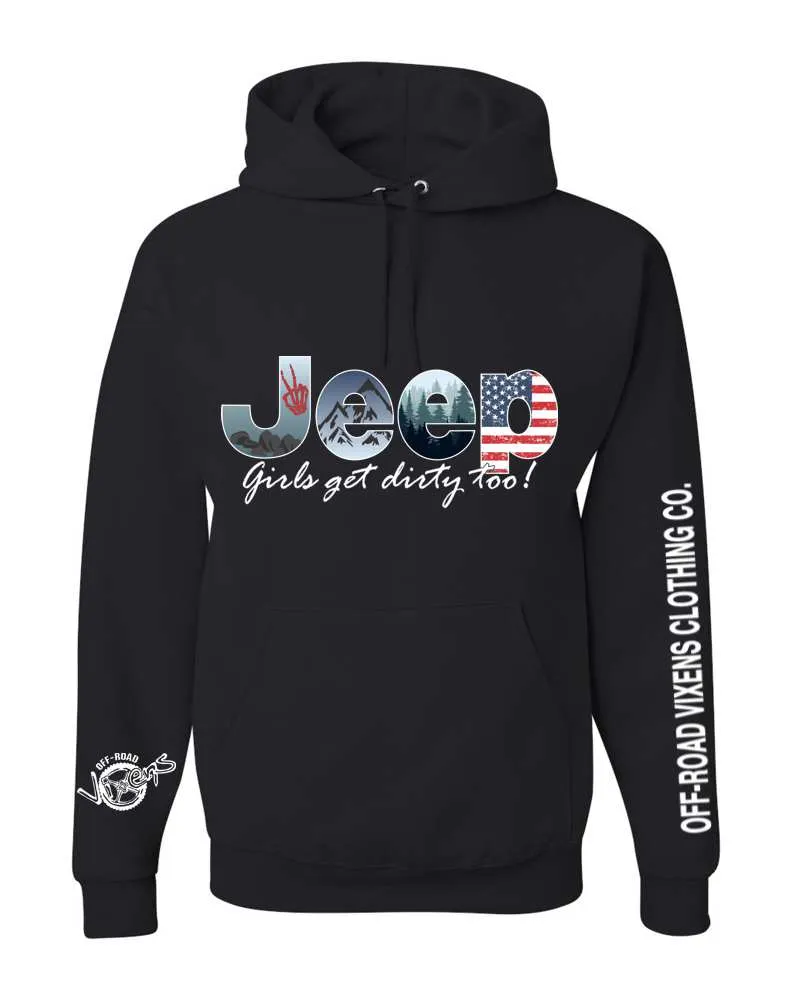 Jeep Girl Unisex Pullover Hoodie