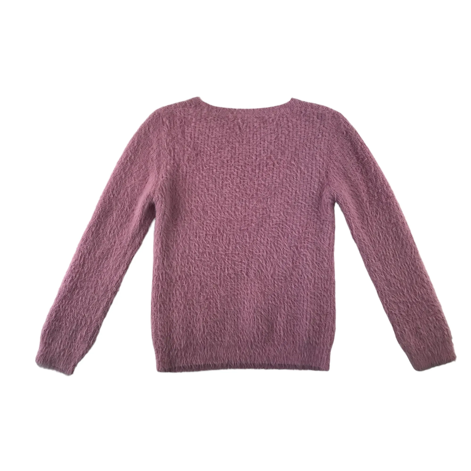 John Lewis jumper 9 years pink fluffy long sleeve pullover