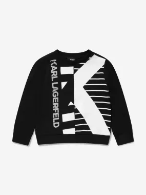 Karl Lagerfeld Boys Organic Cotton Logo Sweatshirt