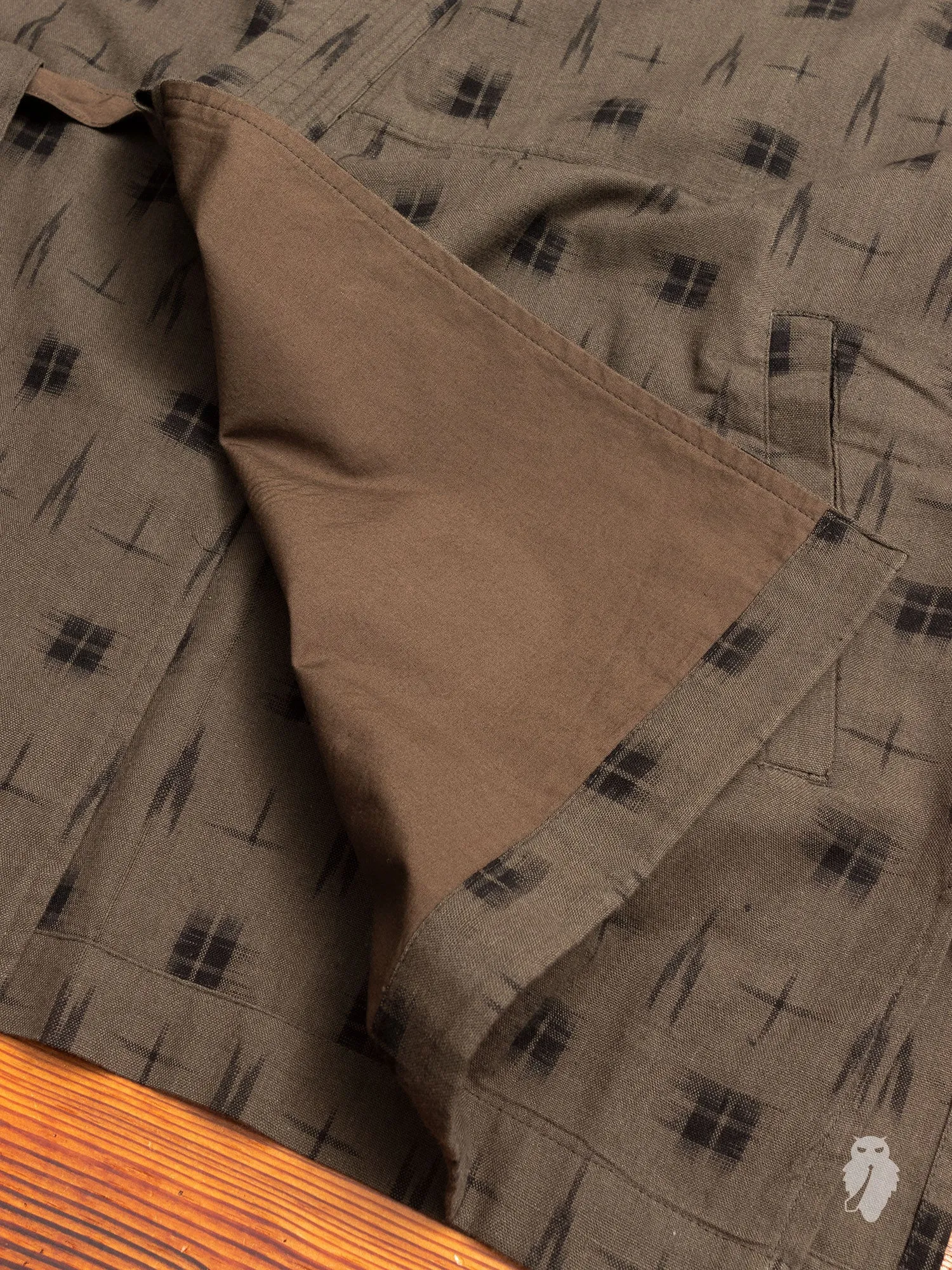 Kasuri Jinbei in Dark Olive