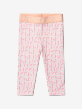 KENZO Baby Girls Cotton Monogram Leggings