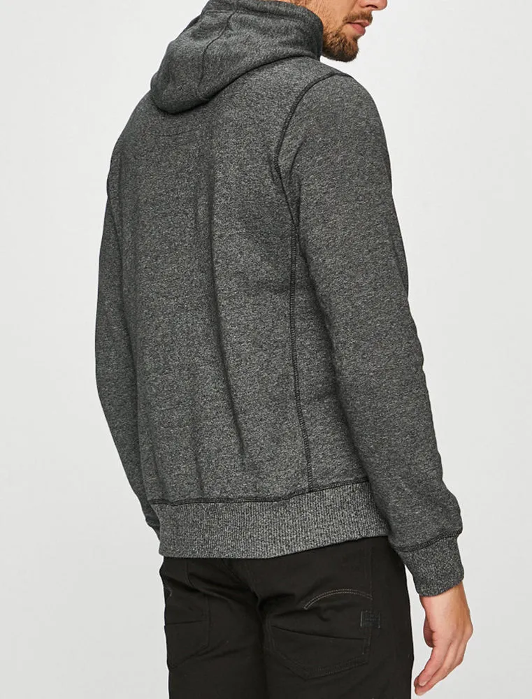 Keskustie Brush Back Fleece Pullover Hoodie In Jet Black - Tokyo Laundry