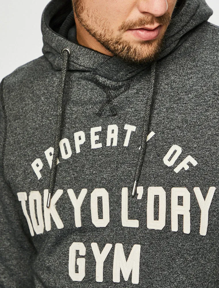 Keskustie Brush Back Fleece Pullover Hoodie In Jet Black - Tokyo Laundry