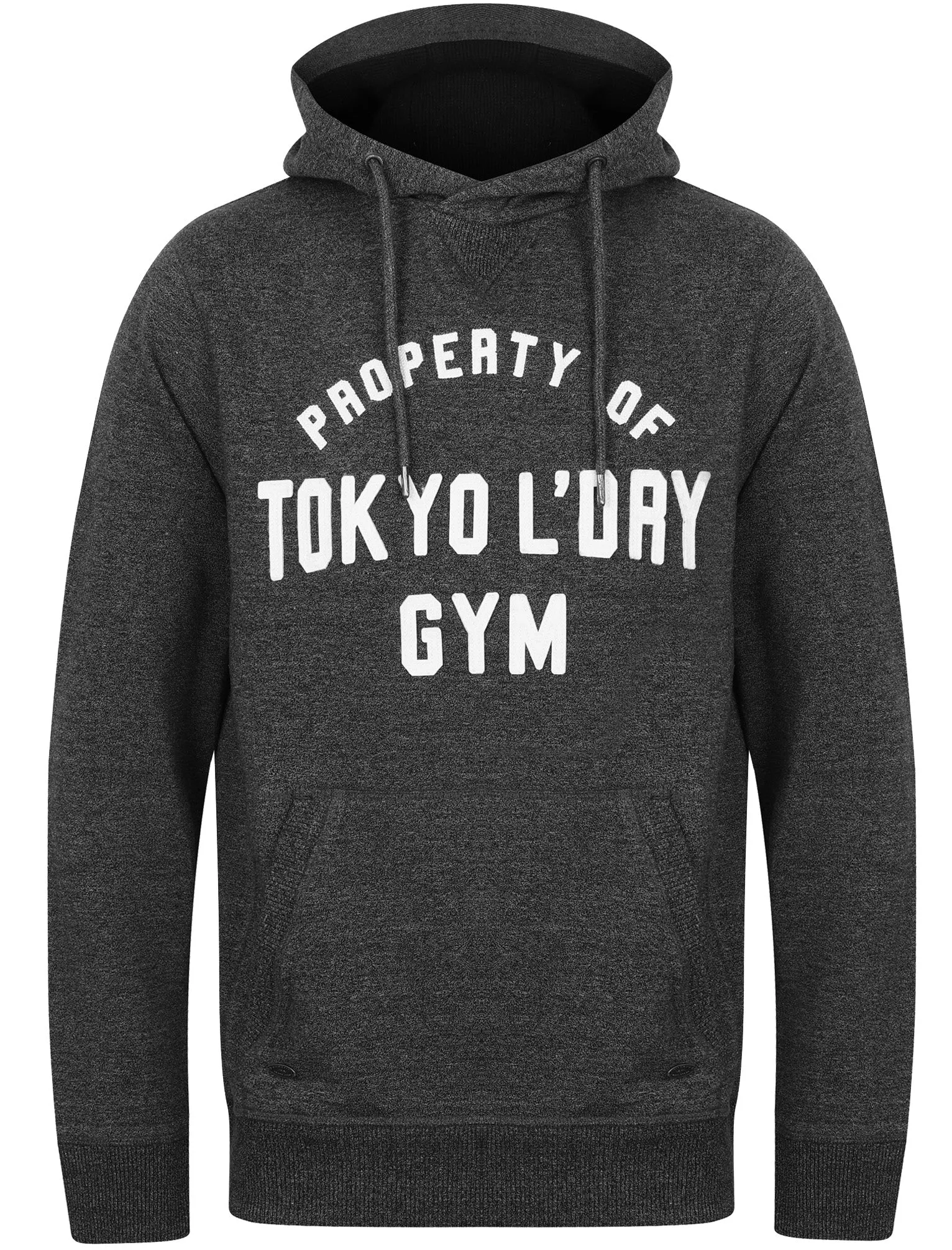 Keskustie Brush Back Fleece Pullover Hoodie In Jet Black - Tokyo Laundry