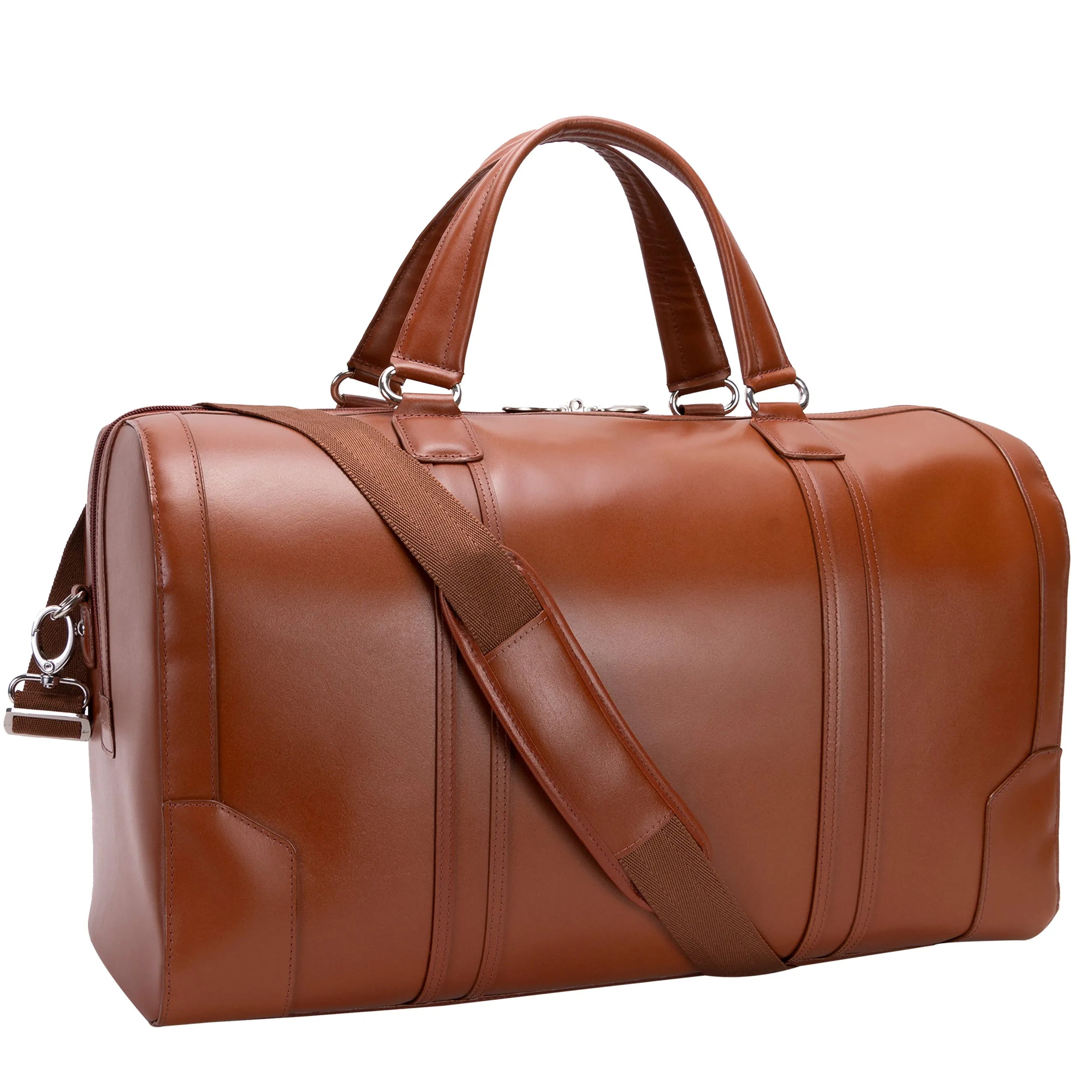 KINZIE |  20” Leather Carry-All Tablet Duffel