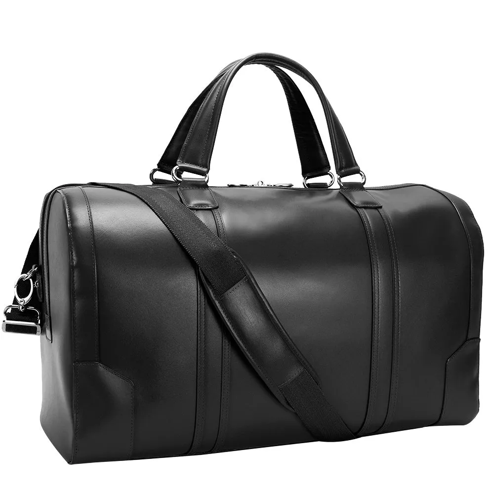 KINZIE |  20” Leather Carry-All Tablet Duffel