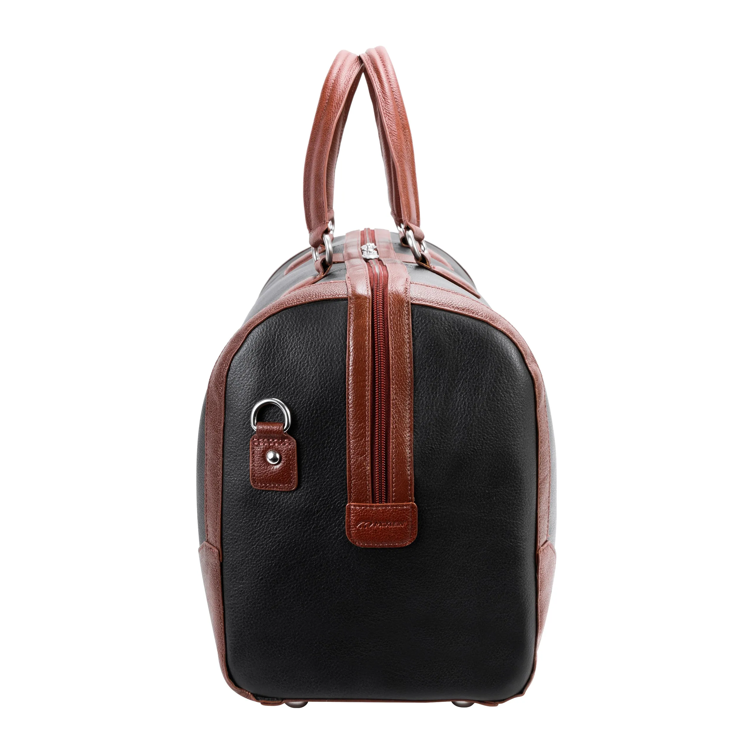 KINZIE | Leather Two-Tone Carry-All Tablet Duffel