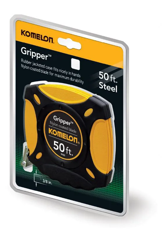 Komelon Gripper Closed Case Long Steel Tape Measure