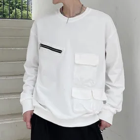 Korean Stylish Pocket Sweatshirt