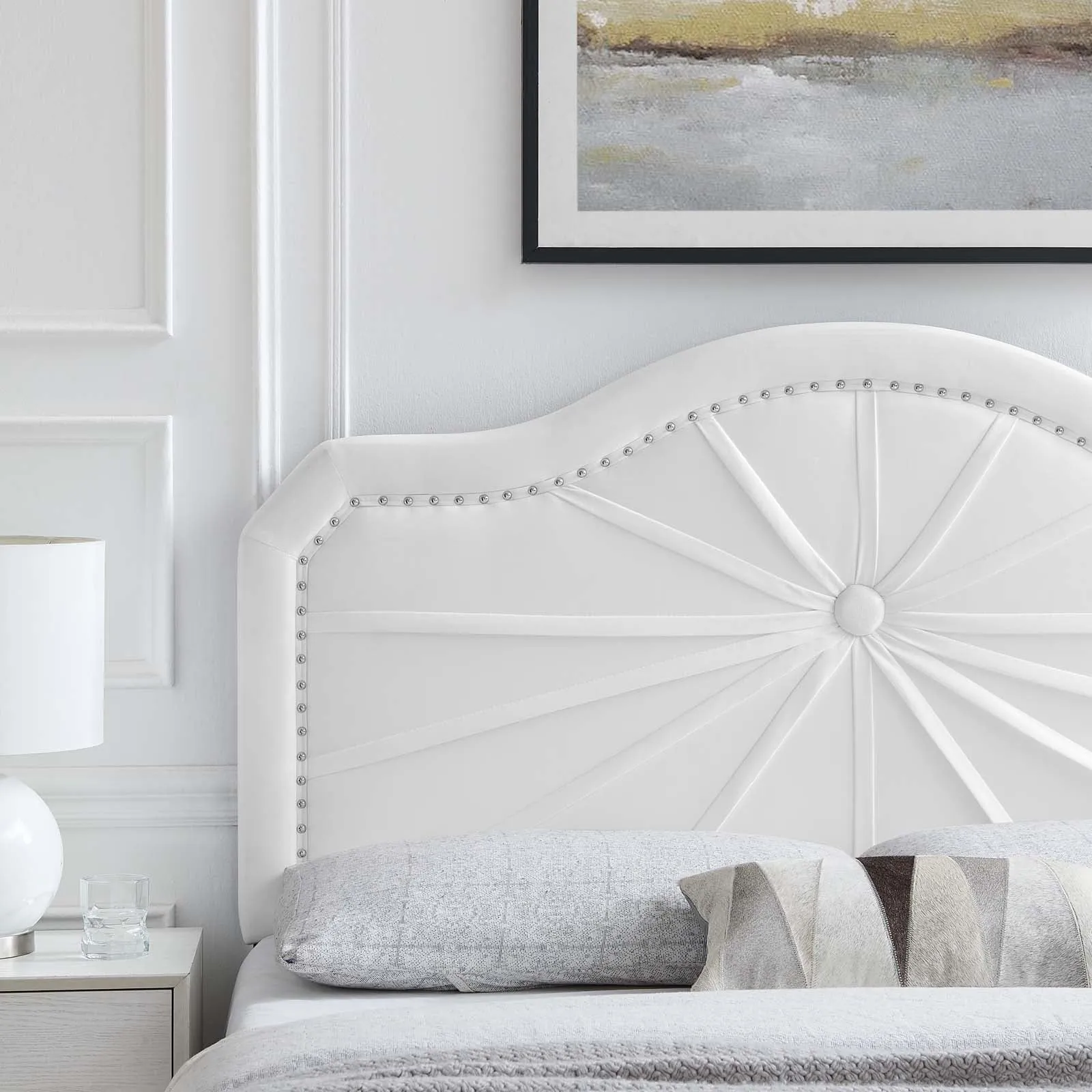 Kristin Pleated Performance Velvet Headboard