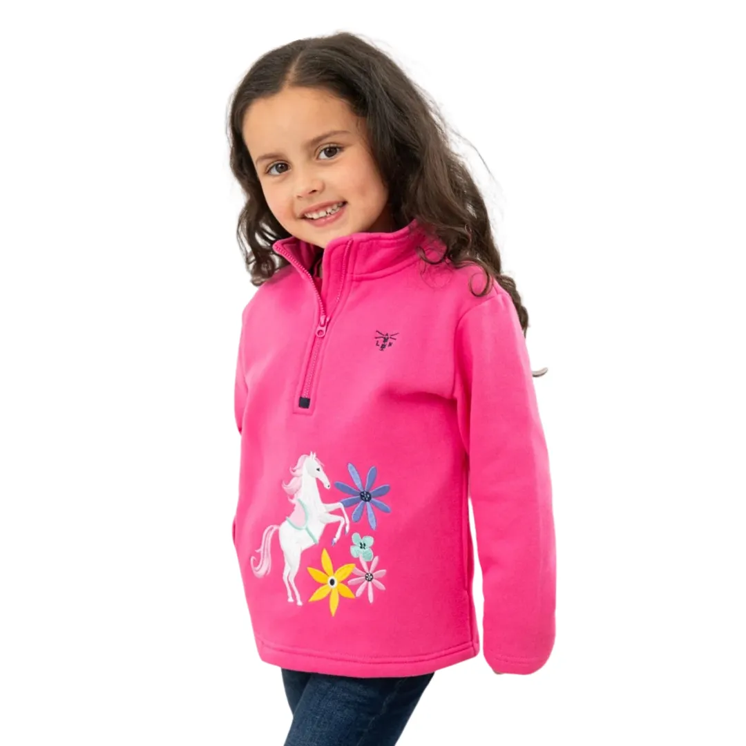 Lighthouse Girls Robyn Sweatshirt Pink & Horse