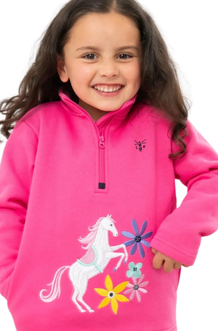 Lighthouse Girls Robyn Sweatshirt Pink & Horse