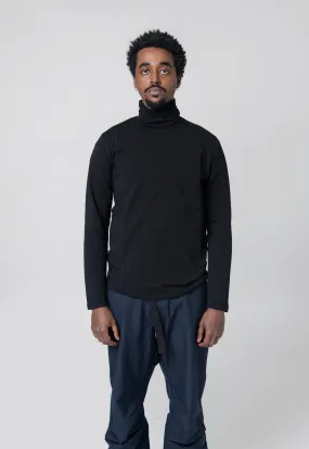 Long Sleeve Turtleneck Tee Black