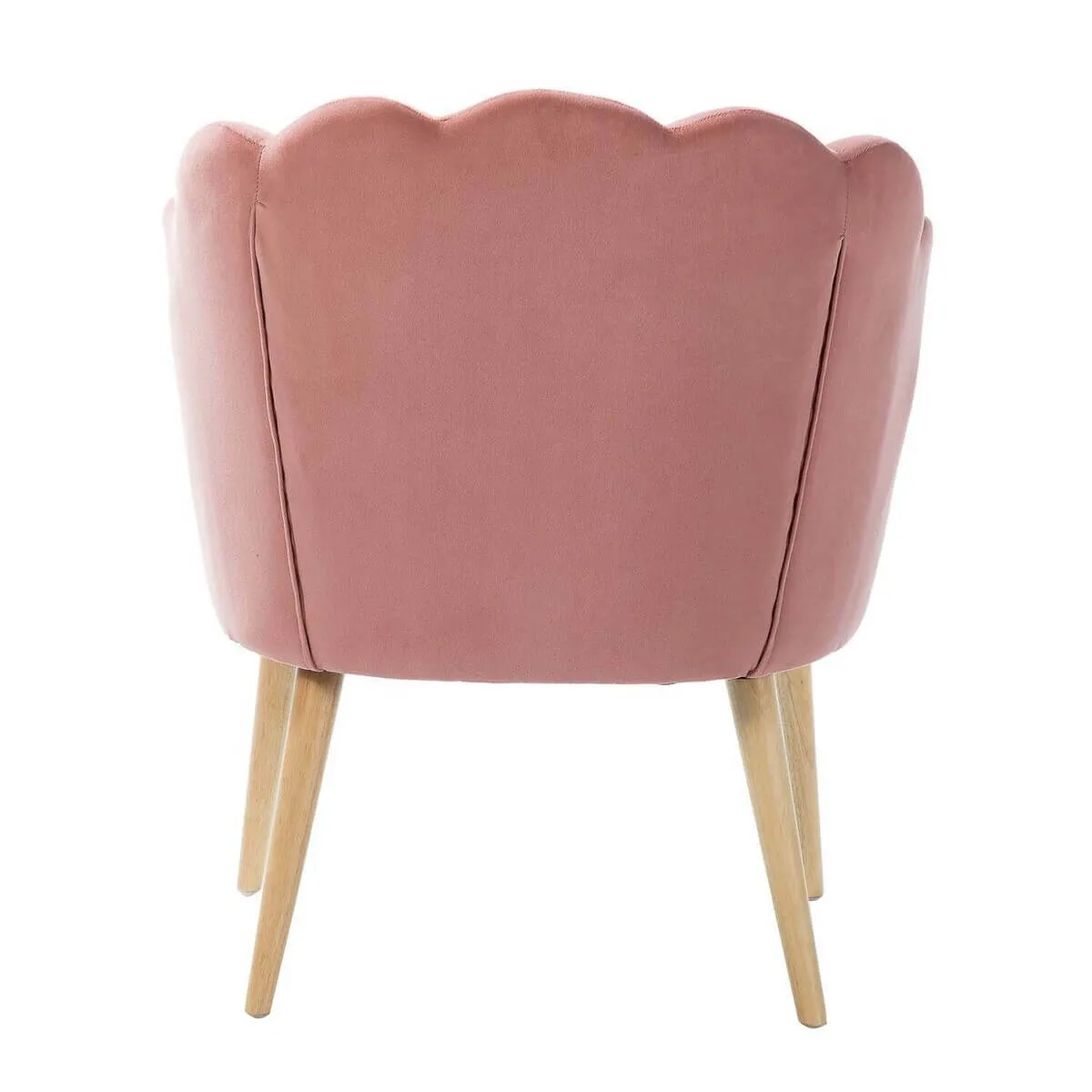 Lotus Upholstered Arm Chair In Velvet