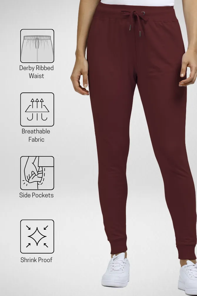 Maroon Jogger For Women