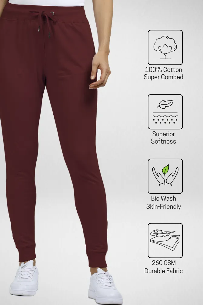 Maroon Jogger For Women