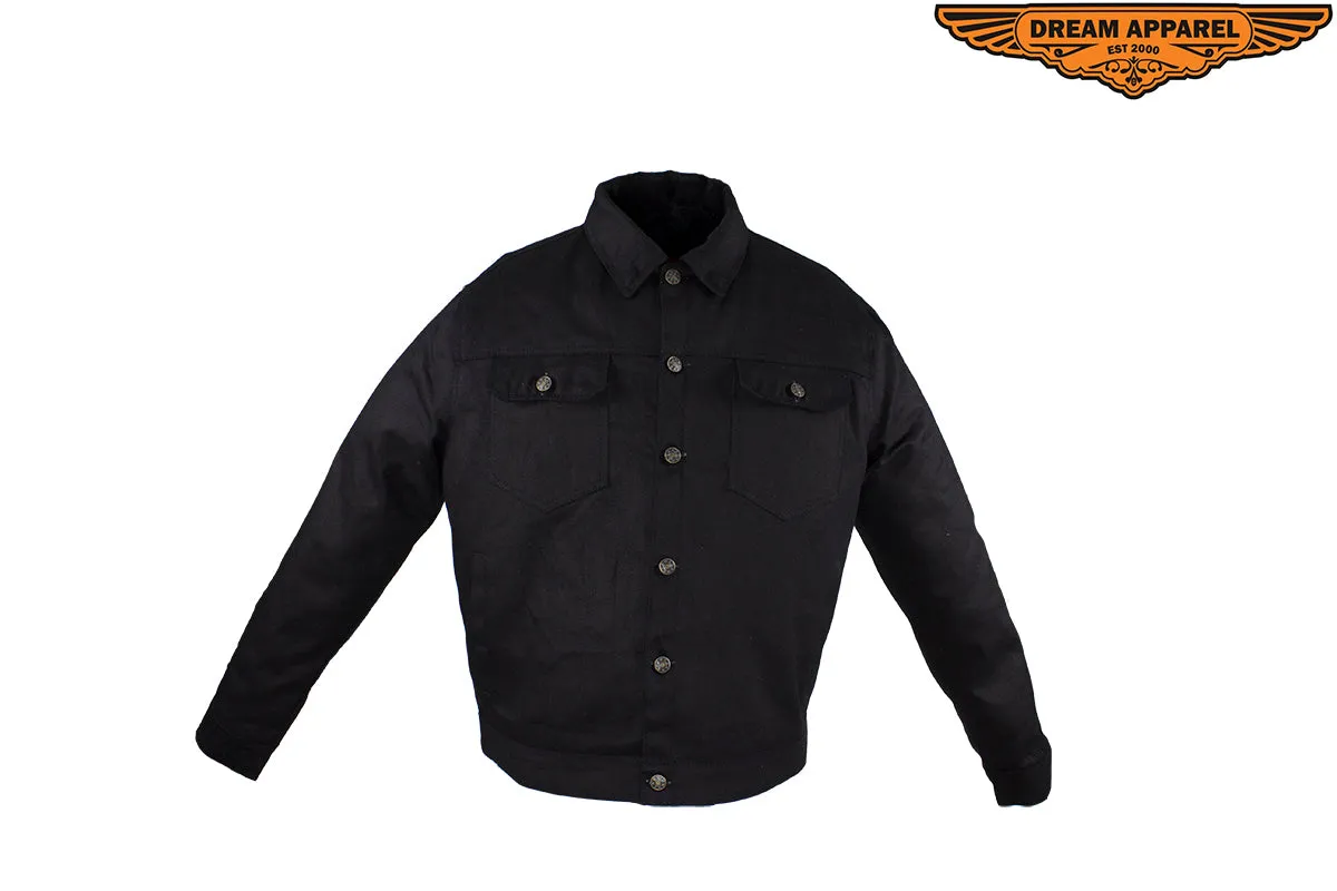 Men's Ultra-Lightweight Black Denim Jacket