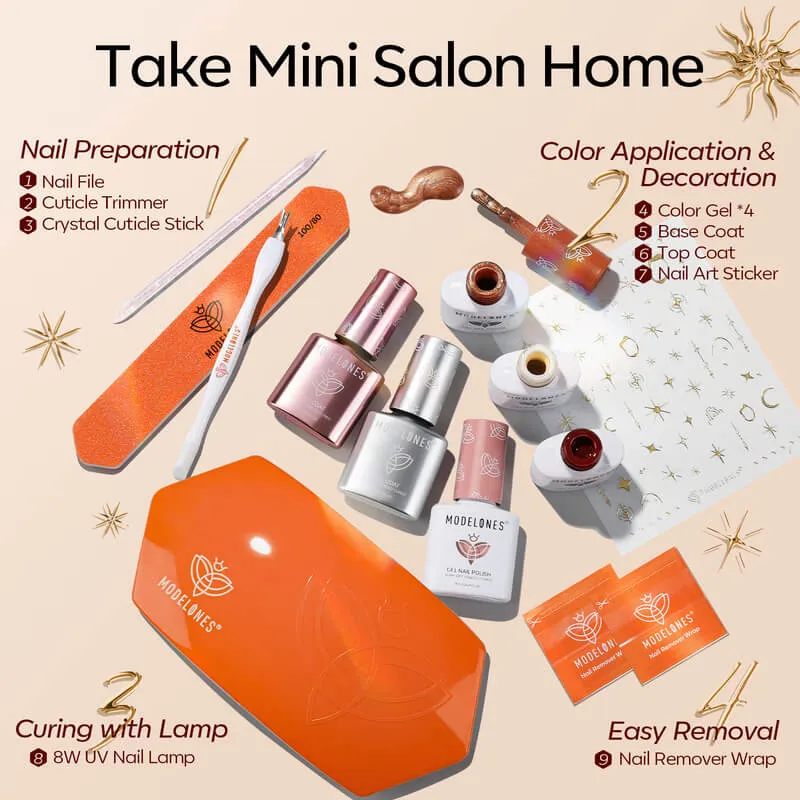 Mini Salon Kit with Remove Plus Liquid - Low-Key Passion Set