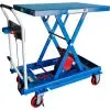 Mobile Scissor Lift Table with Hook-on Bin - 1100 Lb. Cap. 36 x 24 Platform