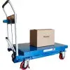 Mobile Scissor Lift Table with Hook-on Bin - 1100 Lb. Cap. 36 x 24 Platform