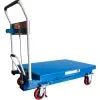 Mobile Scissor Lift Table with Hook-on Bin - 1100 Lb. Cap. 36 x 24 Platform