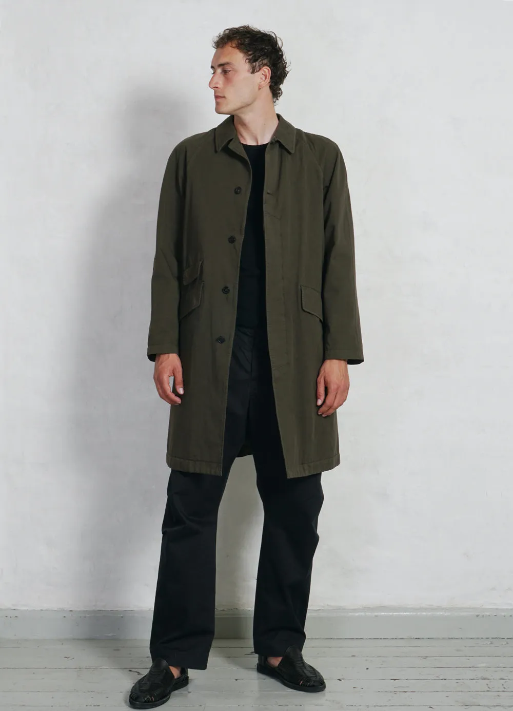 MORTEN | Long Coat | Olive Drill