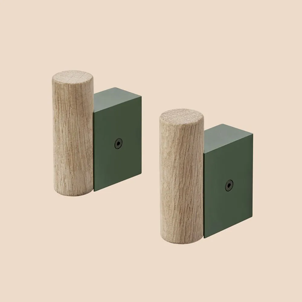 muuto | attach coat hook set | dark green