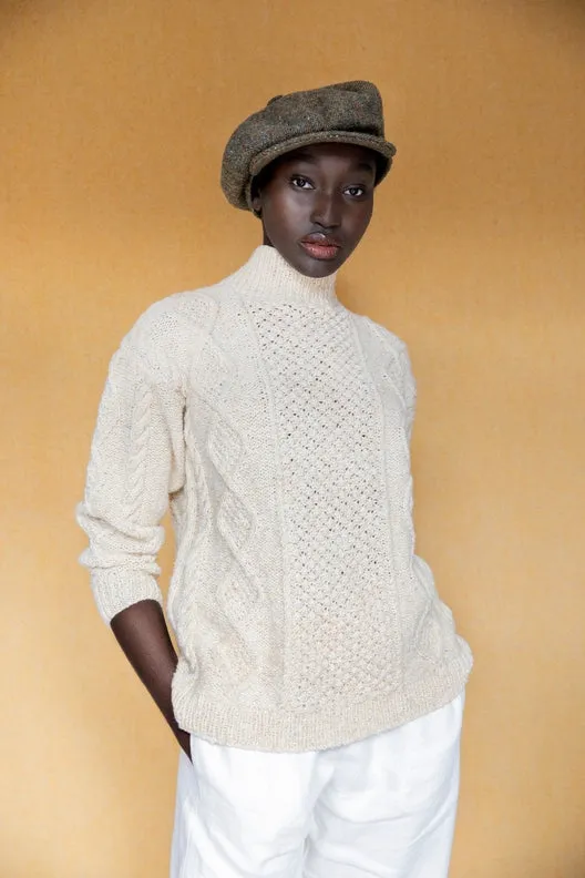 Natural Aran Hand-Knit Jumper