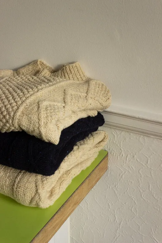 Natural Aran Hand-Knit Jumper