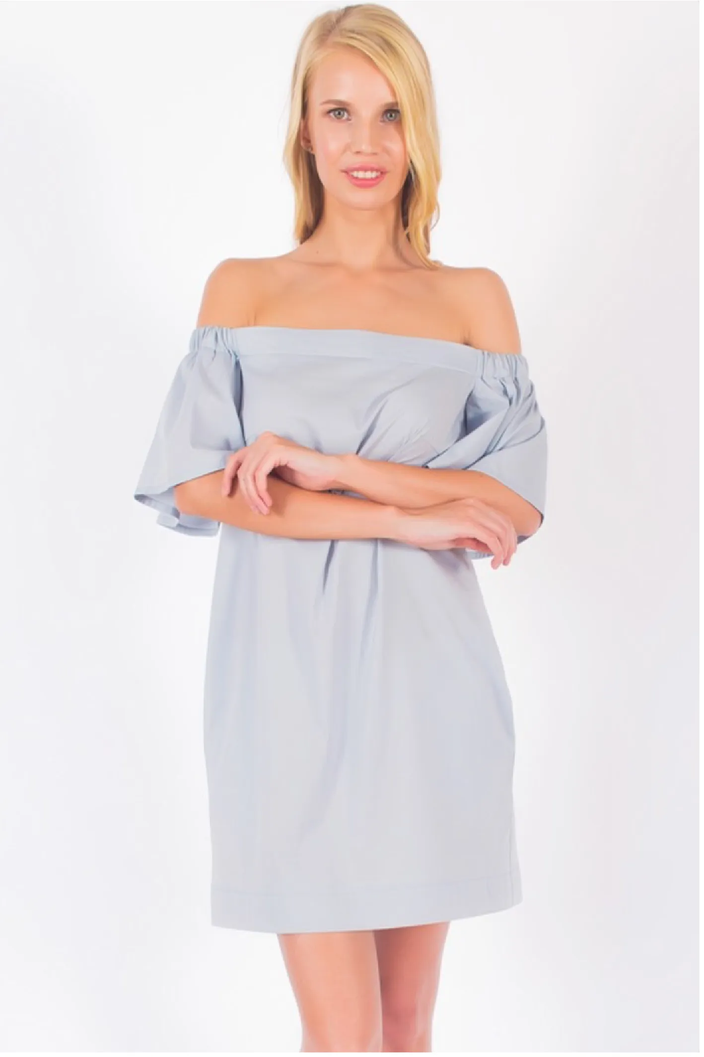 Off Shoulder Shirtdress #3101