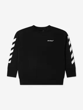 Off-White Boys Rubber Arrow Sweatshirt in Black