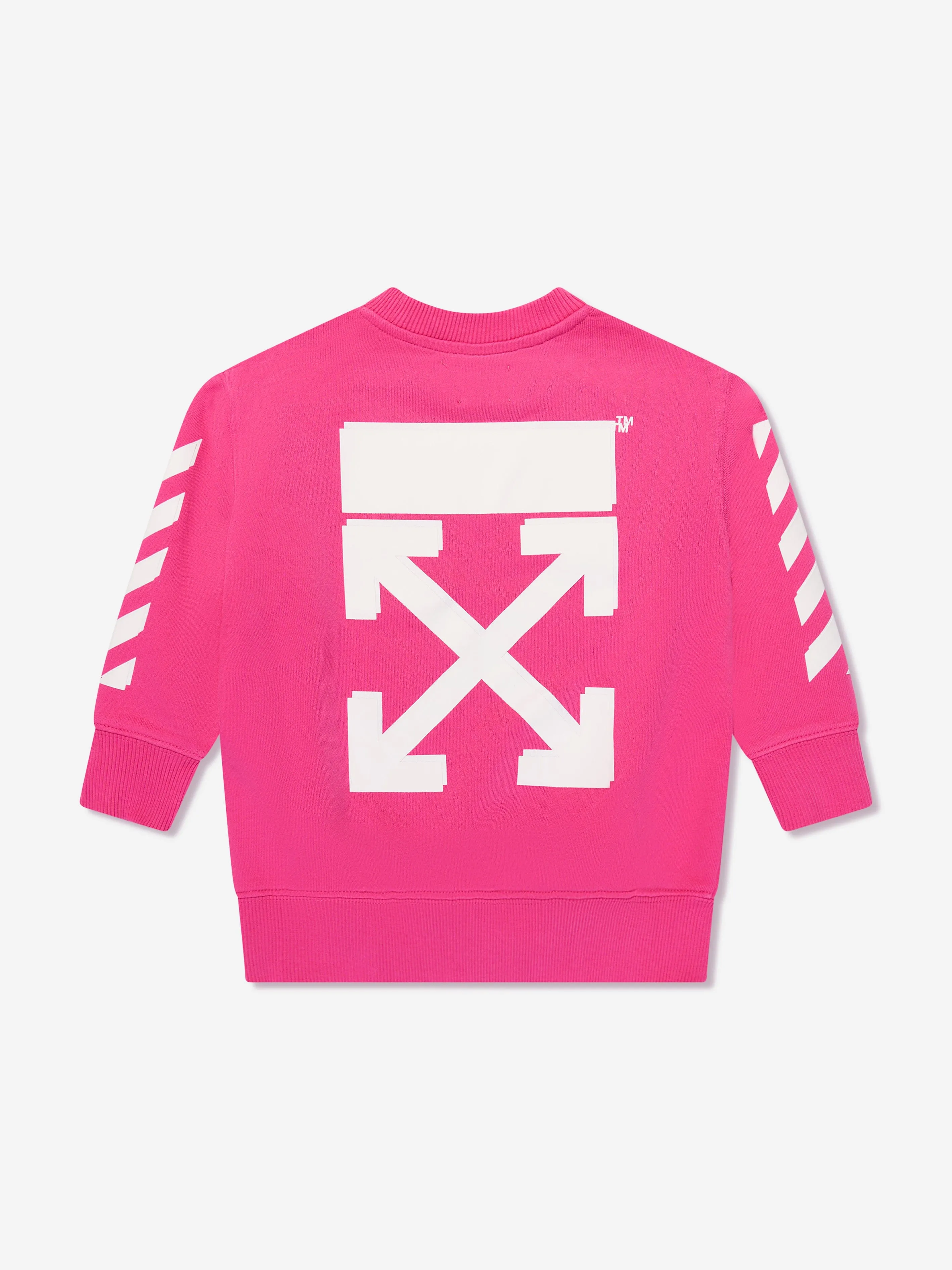 Off-White Girls Rubber Arrow Sweatshirt in Pink